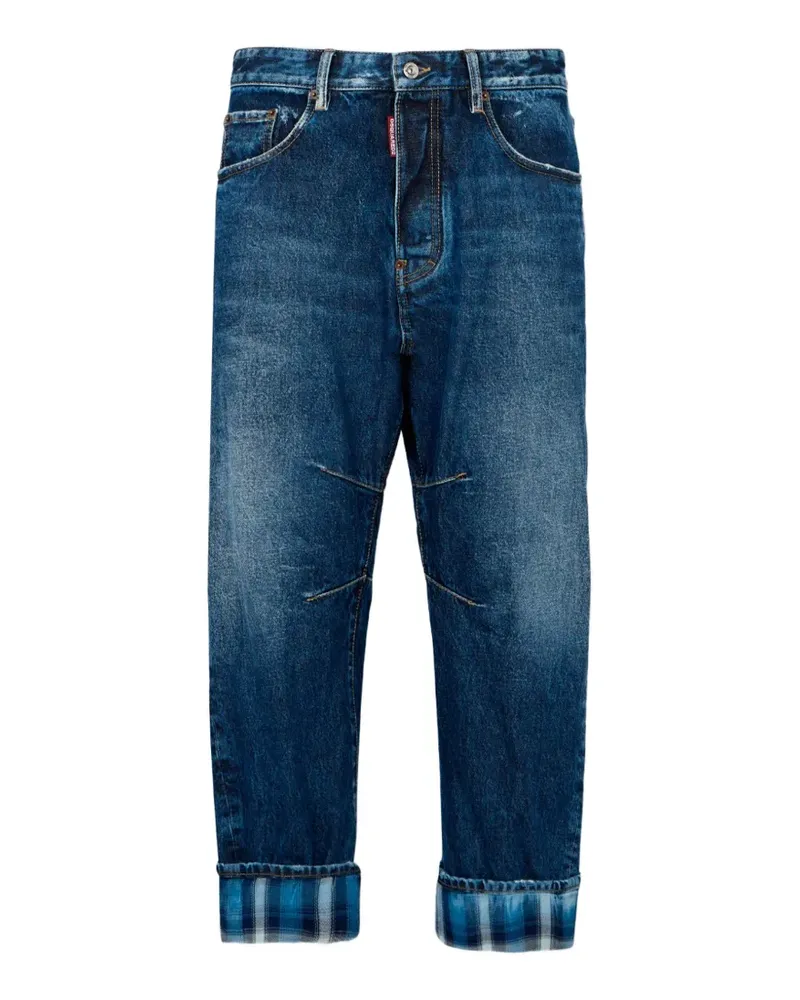 Dsquared2 Dunkles Highlight Kawaii Jeans - Blau Blau