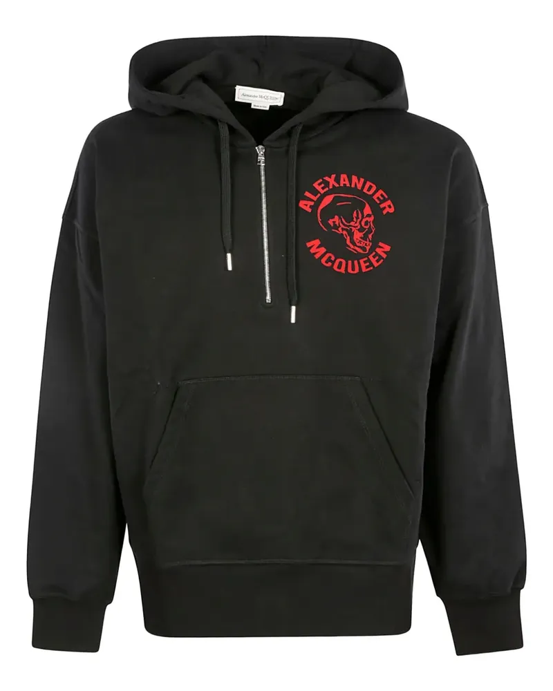 Alexander McQueen Hoodie mit Totenkopf-Print - Schwarz Schwarz