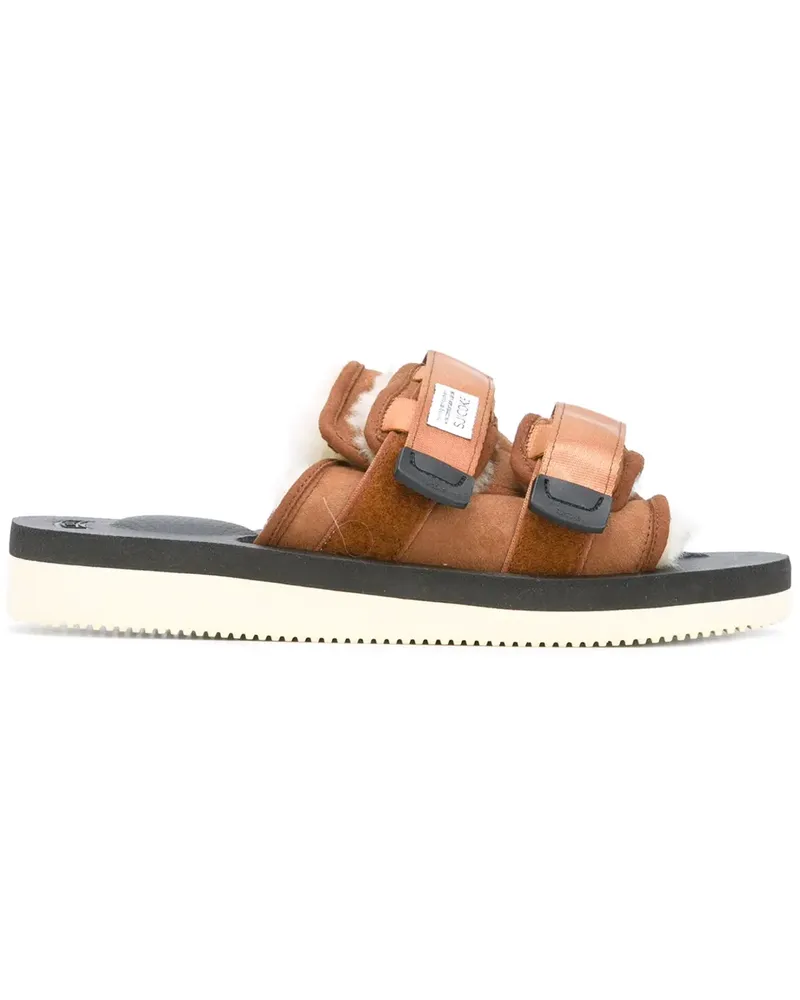 SUICOKE Moto VM2' Pantoletten - Braun Braun