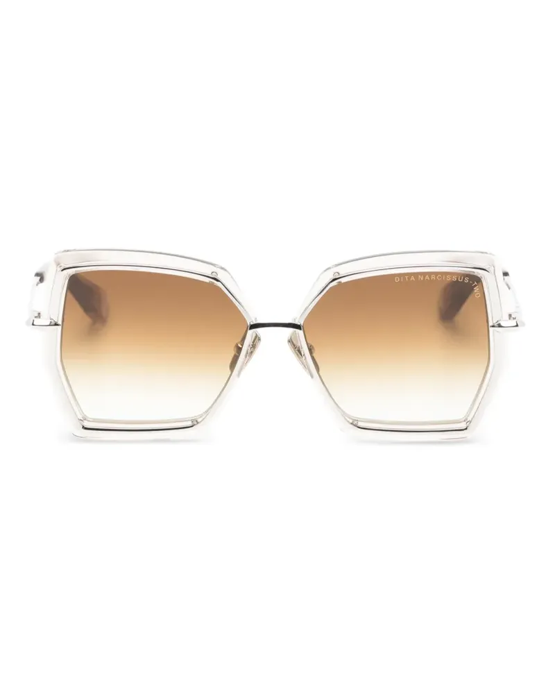 DITA Narcissus Two geometric sunglasses - Nude Nude