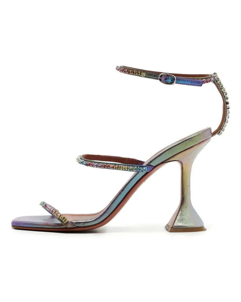 Amina Muaddi Gilda Sandalen mit Kristallen - Violett Violett