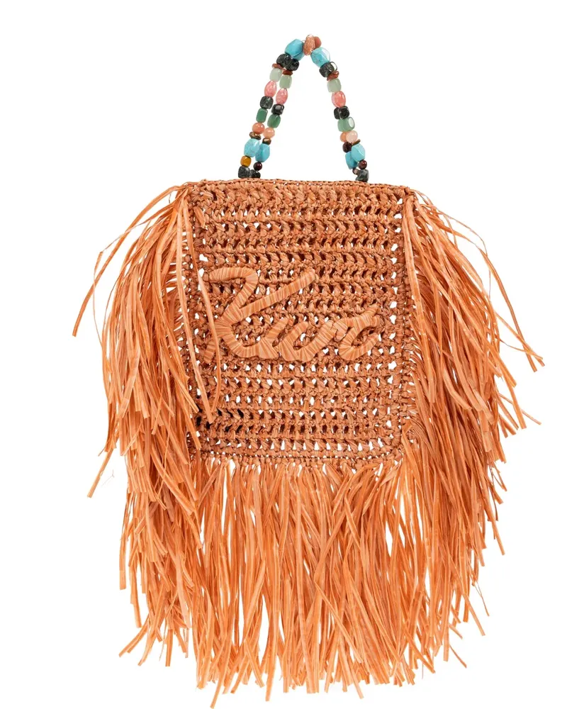 Kurt Geiger mini tote fringe bag - Orange Orange