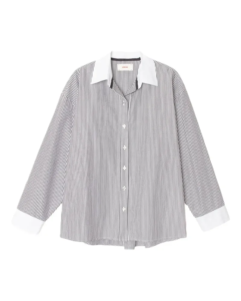 Xírena James striped shirt - Schwarz Schwarz