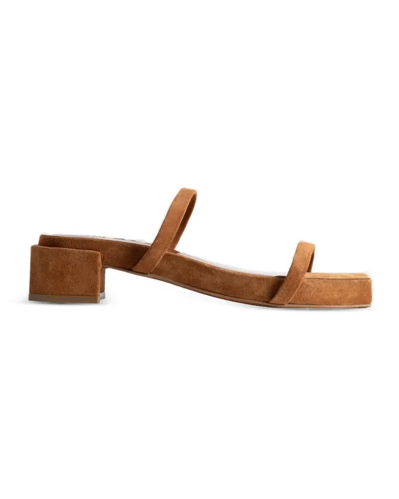 by FAR Tanya suede sandals - Braun Braun