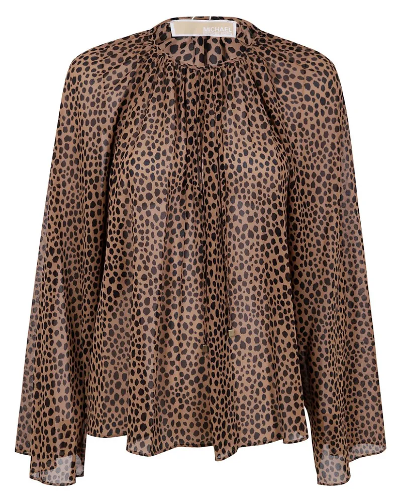 Michael Kors Bluse mit Leoparden-Print - Braun Braun