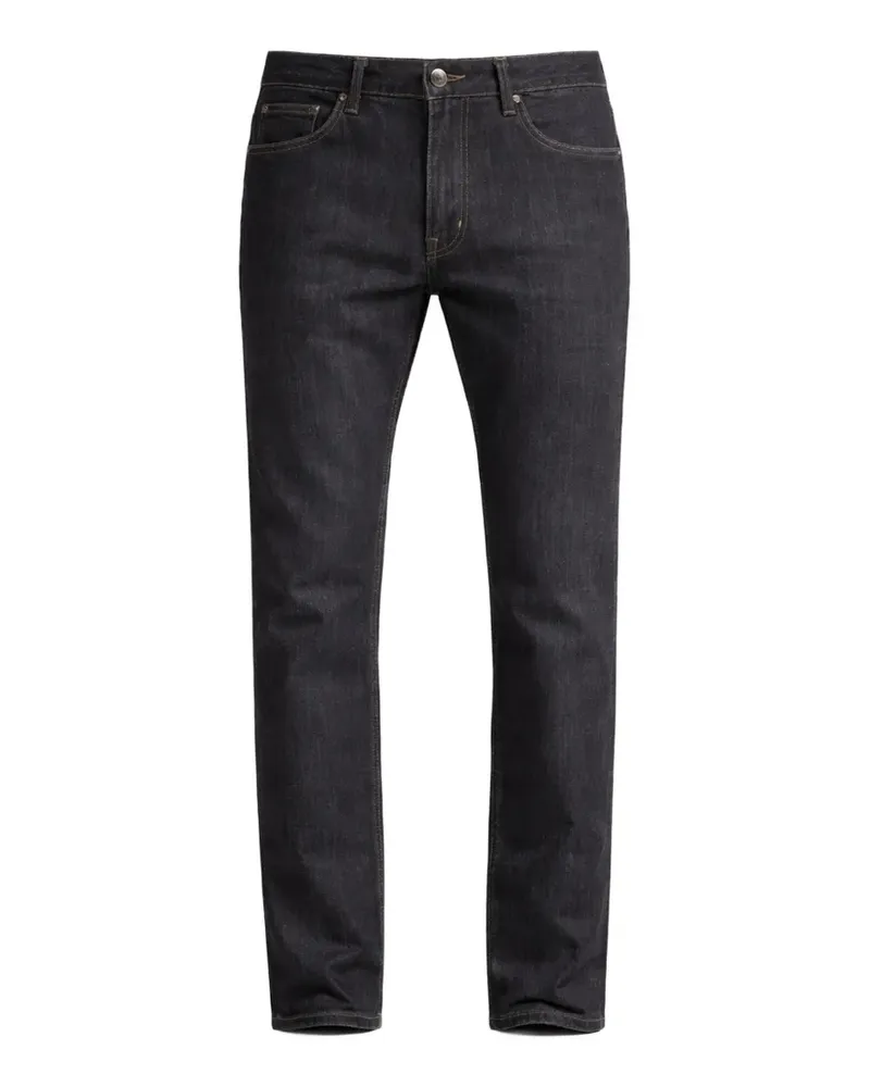 Pal Zileri logo-patch straight-leg jeans - Blau Blau