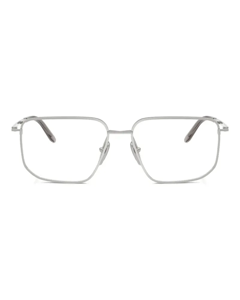 Prada rectangle glasses - Silber Silber