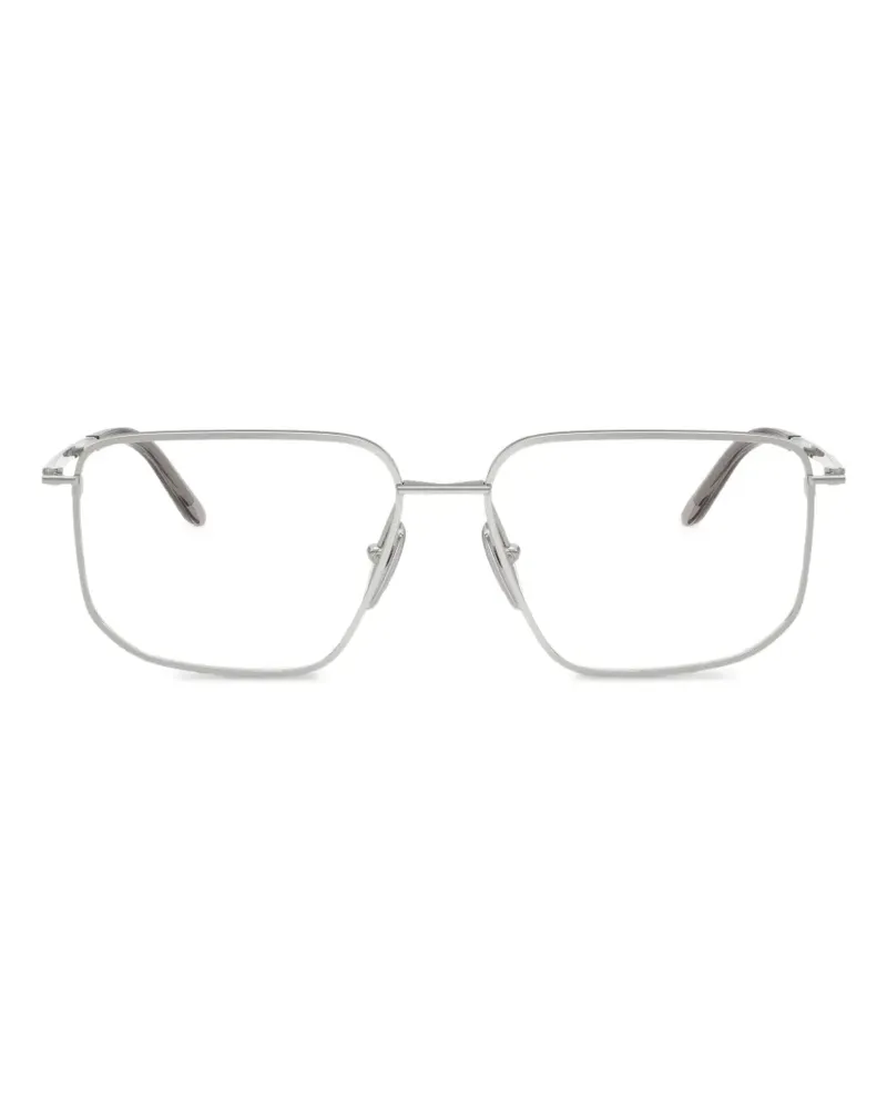 Prada rectangle glasses - Silber Silber