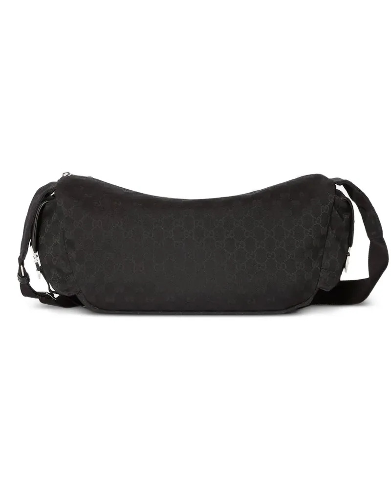 Gucci Schultertasche mit GG-Schnalle - Schwarz Schwarz