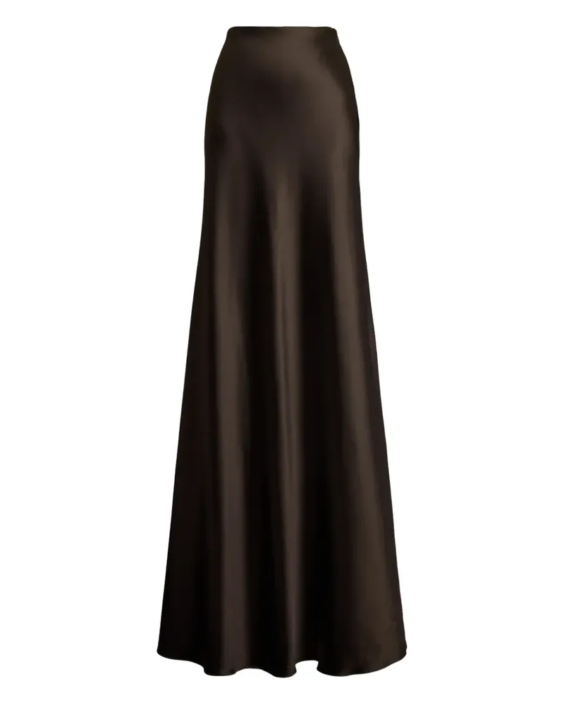 Ralph Lauren Maxirock aus Satin - Braun Braun