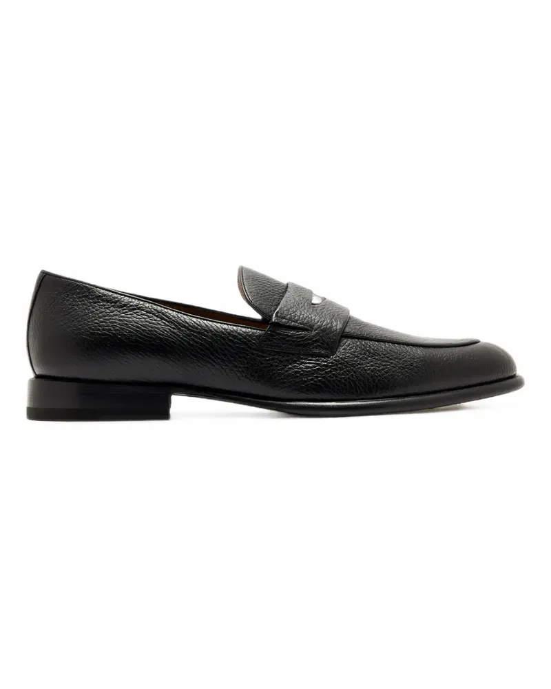 Neil Barrett Cervo grain-leather loafers - Schwarz Schwarz
