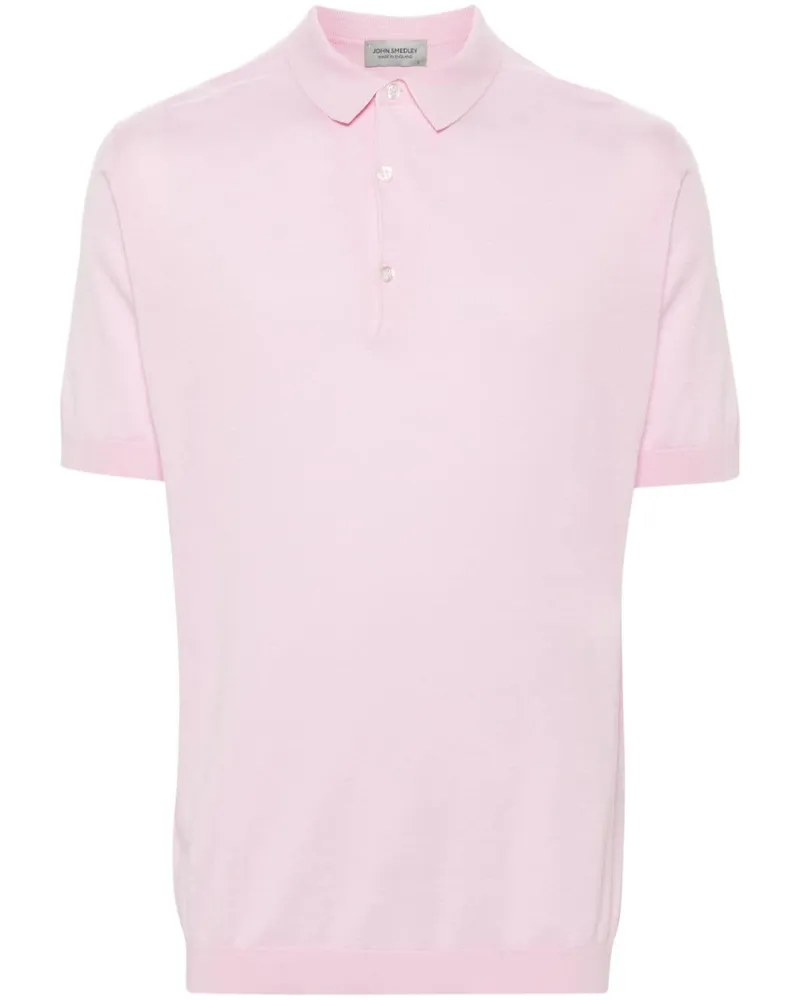 John Smedley Adrian Poloshirt - Rosa Rosa