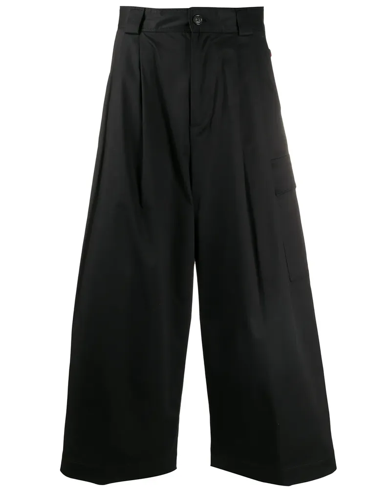 Woolrich Taillenhose mit Bundfalten - Schwarz Schwarz
