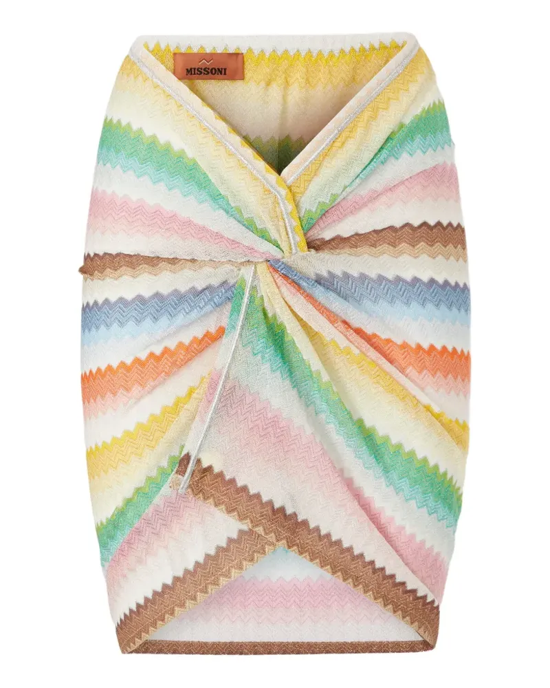 Missoni zigzag wrap skirt - Weiß Weiß