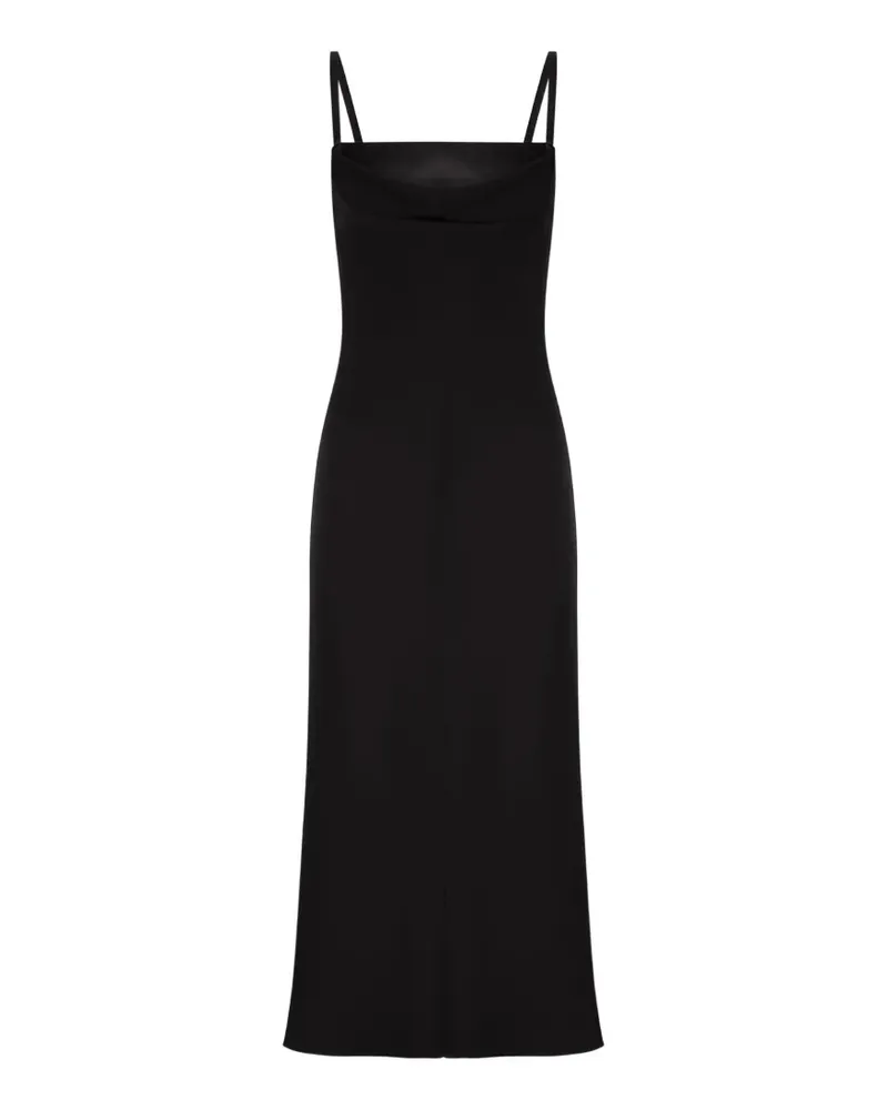 Max Mara Cady draped midi dress - Schwarz Schwarz