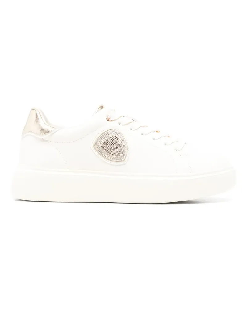Blauer Venus Pelle Sneakers - Weiß Weiß