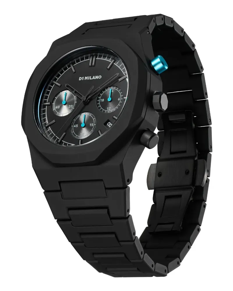 D1 Milano Polychrono 40,5mm - Schwarz Schwarz