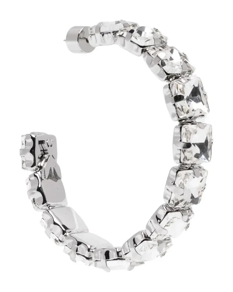 Patrizia Pepe embellished hoop earrings - Silber Silber
