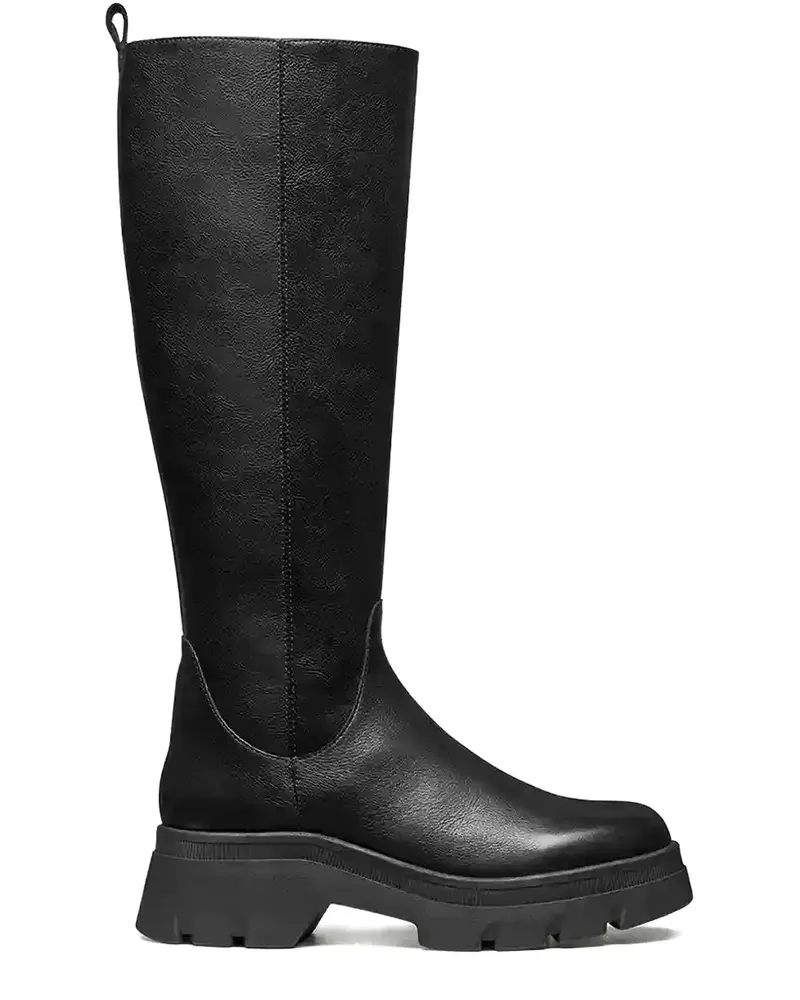 Geox Kniehohe Stiefel mit Plateau - Schwarz Schwarz