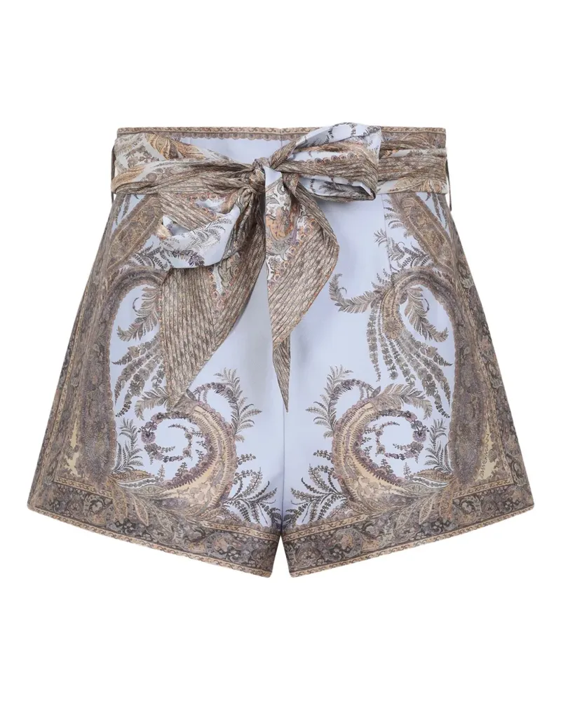Zimmermann Shorts mit Paisley-Print - Violett Violett