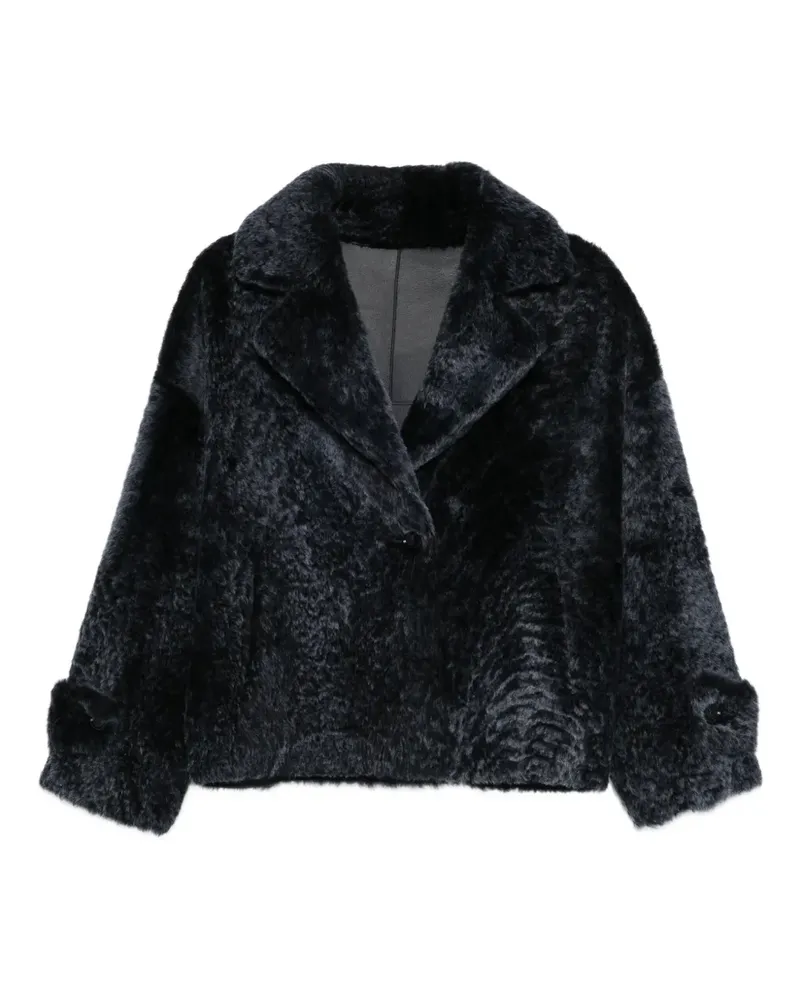 Manzoni 24 Jacke mit Shearling-Knopfverschluss - Blau Blau
