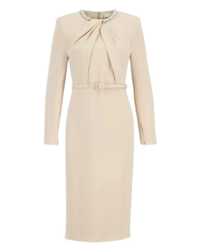 Roland Mouret Kleid mit Perlen - Nude Nude