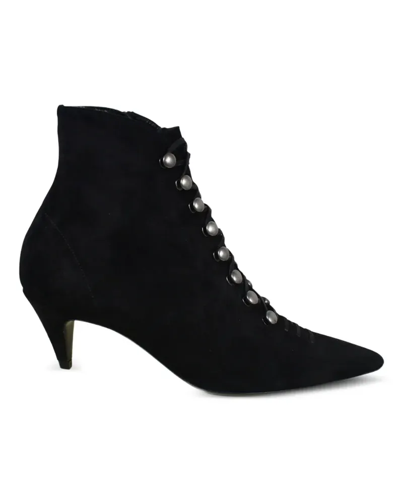Saint Laurent Stiefel mit spitzer Kappe - Schwarz Schwarz