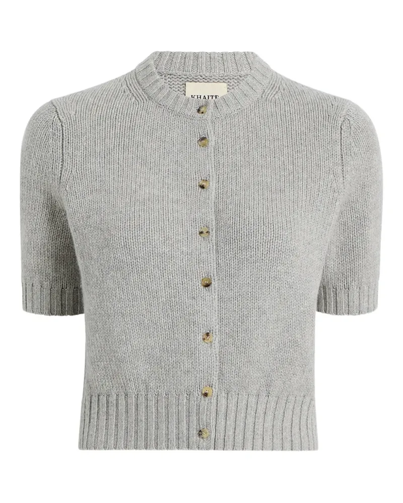 KHAITE Kurzärmeliger Cardigan - Grau Grau