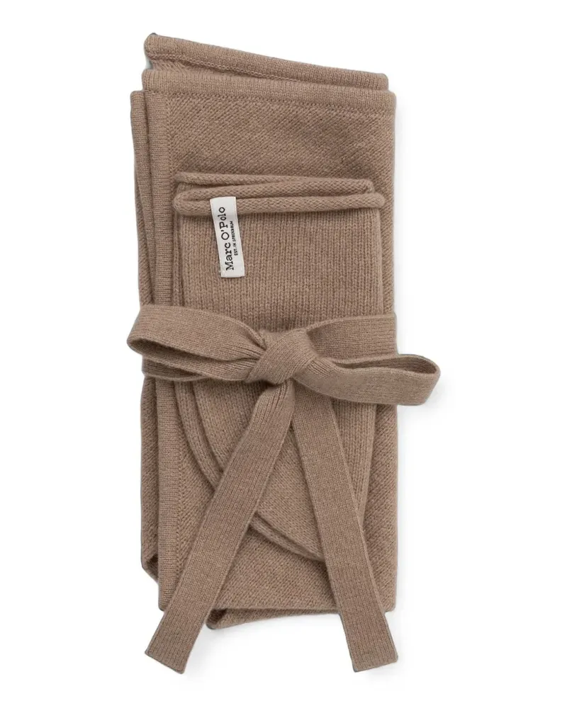 Marc O'Polo Fein gestrickte Beanie (3er-Set) - Nude Nude