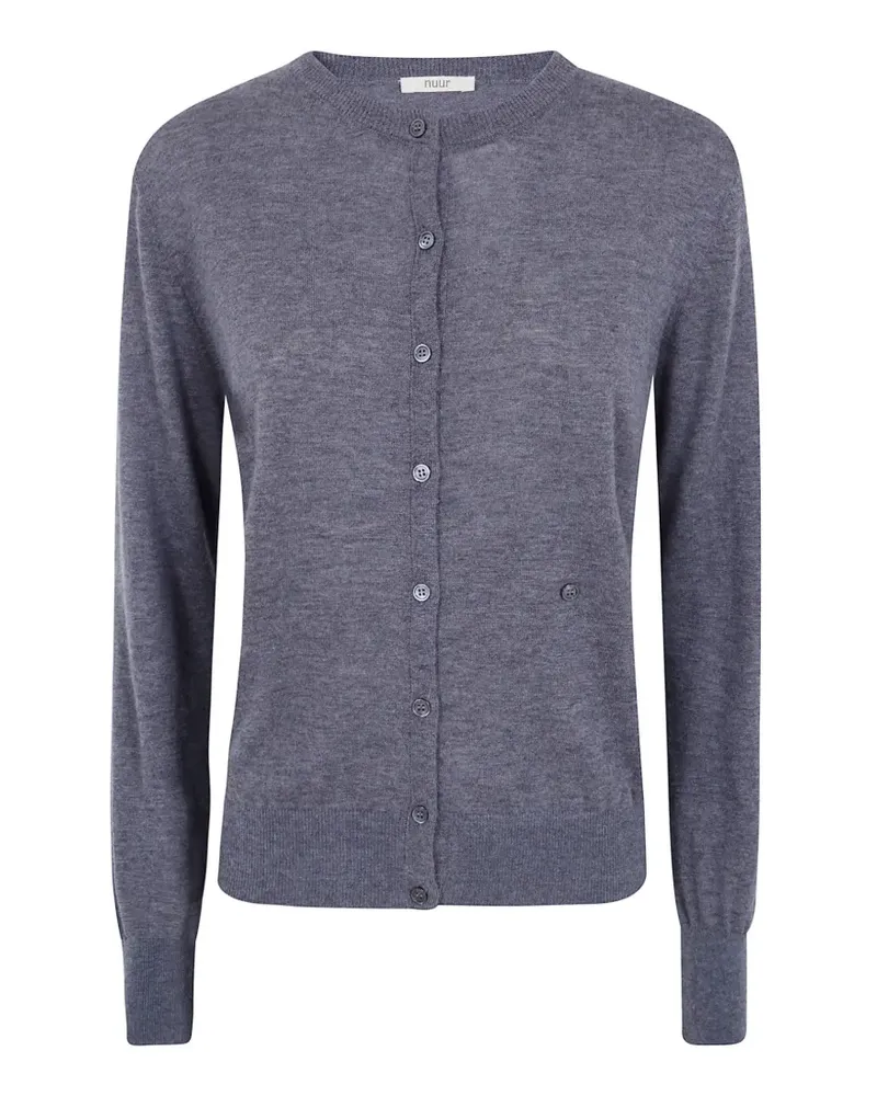 Nuur Fein gestrickter Cardigan - Grau Grau