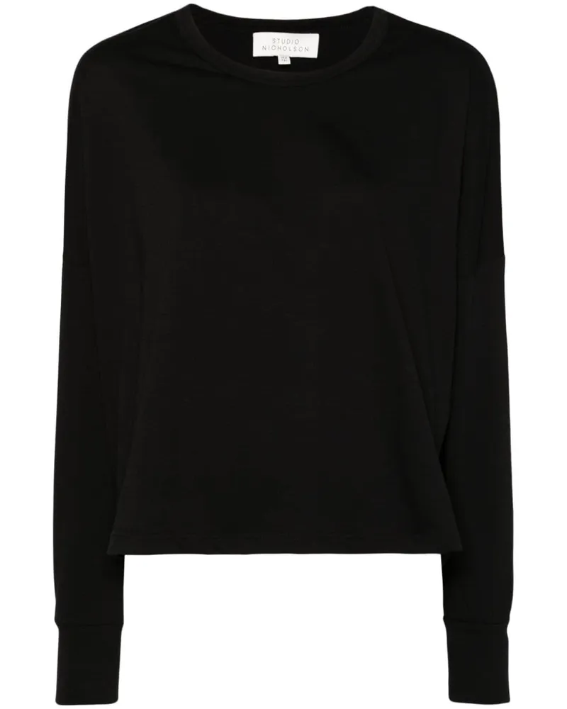Studio Nicholson Loop T-Shirt - Schwarz Schwarz