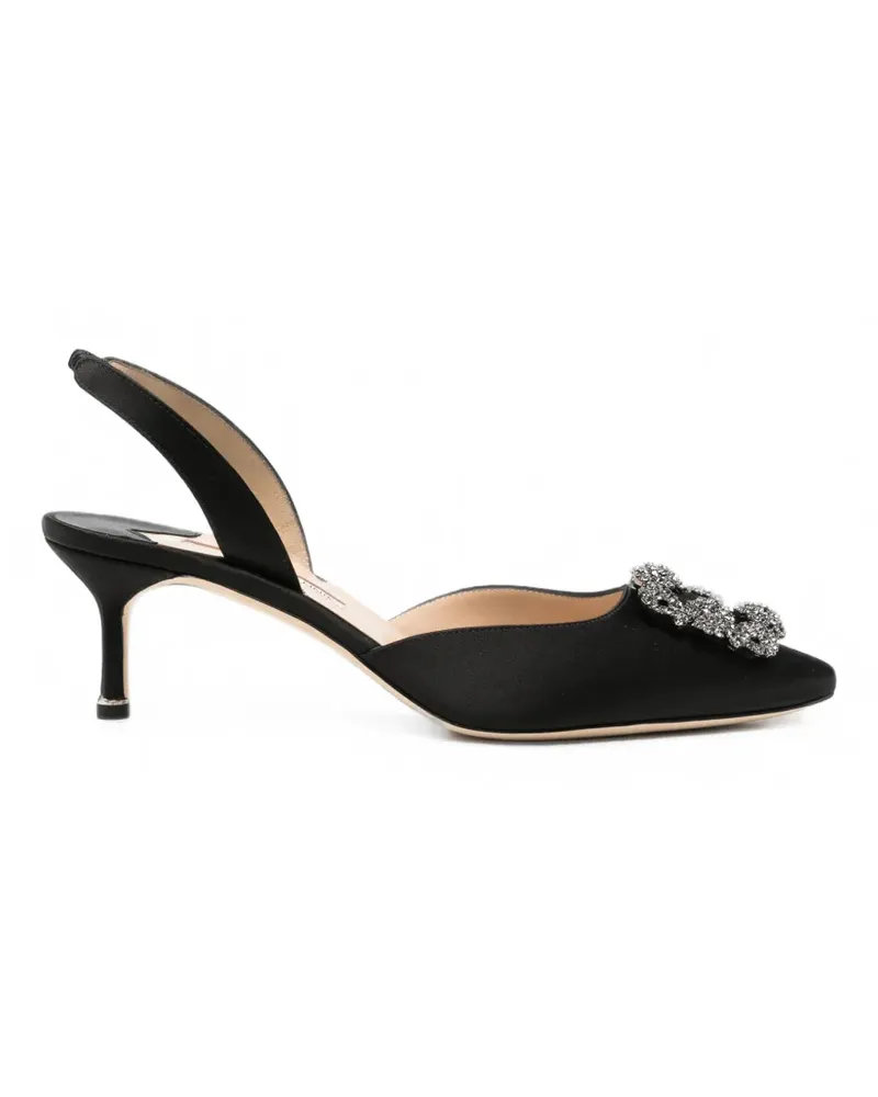 Manolo Blahnik Hangisli Pumps mit Schnallendetail - Schwarz Schwarz