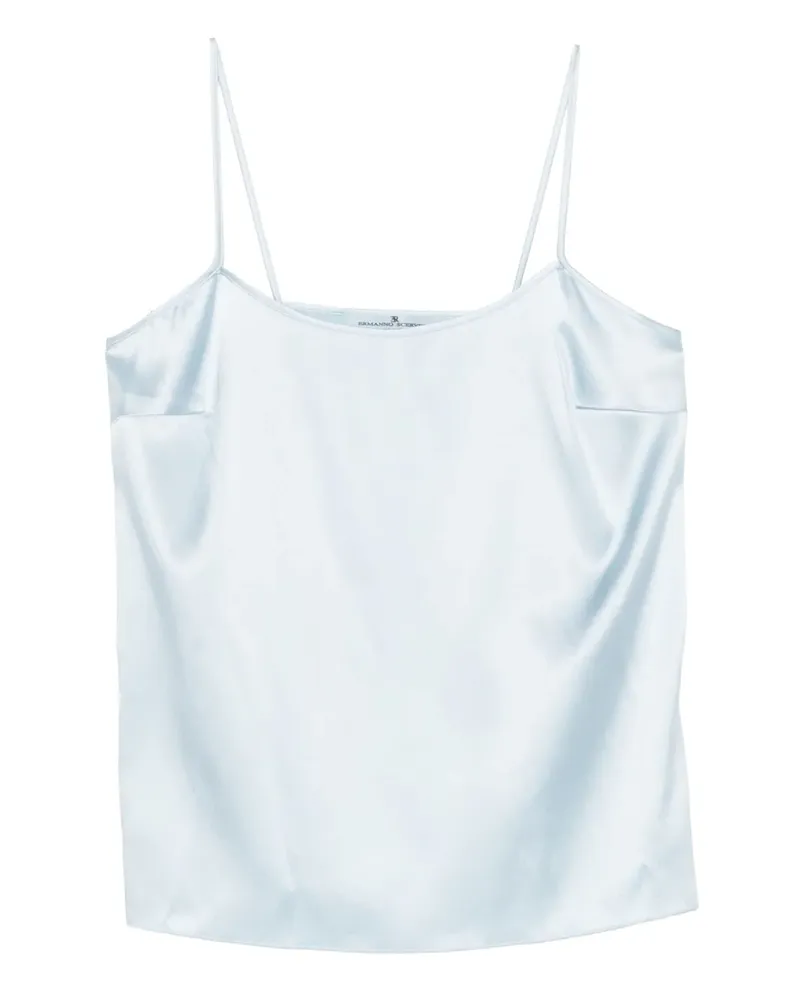 Ermanno Scervino Top mit Spaghettiträgern - Blau Blau