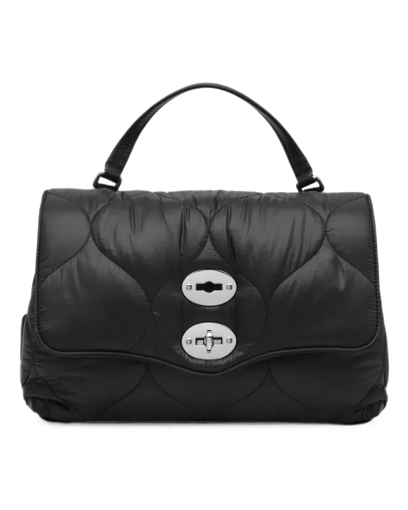 Zanellato small Postina quilted leather tote bag - Schwarz Schwarz