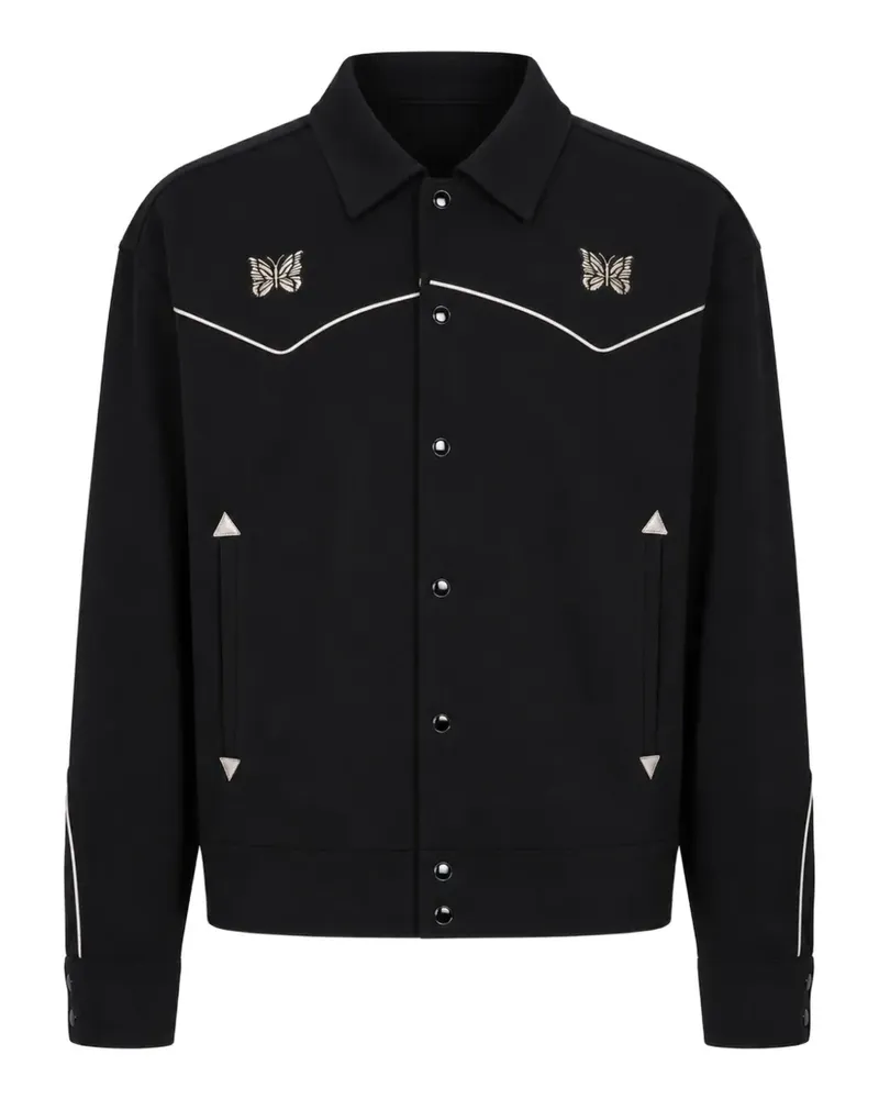NEEDLES piping cowboy jacket - Schwarz Schwarz
