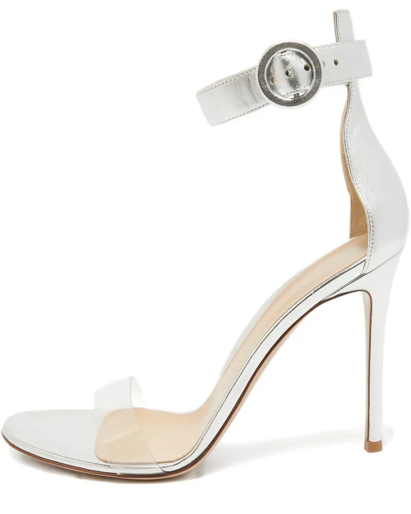 Gianvito Rossi 2024 Portofino Sandalen 110mm - Silber Silber
