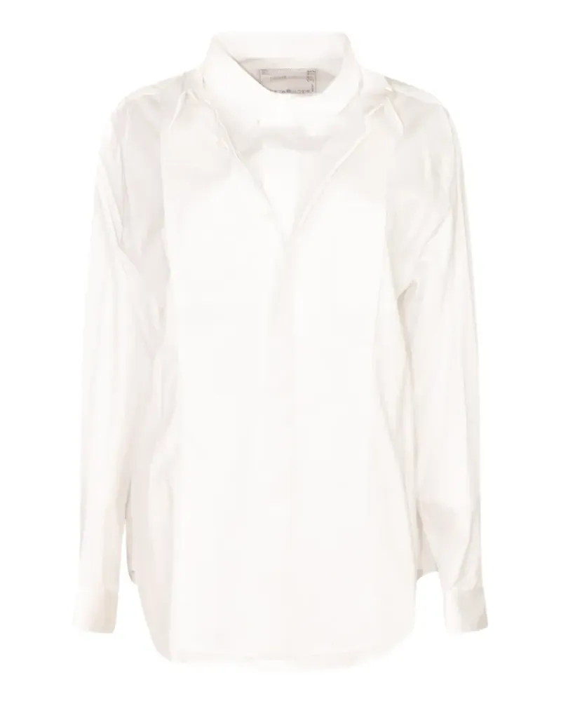 Sacai Hemd im Layering-Look - Weiß Weiß