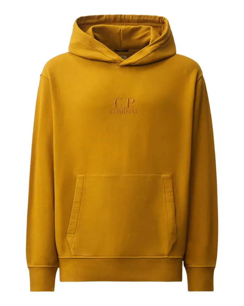 C.P. Company Hoodie mit Logo-Stickerei - Gelb Gelb