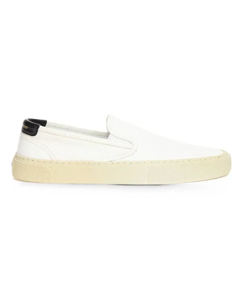 Saint Laurent Slip-On-Sneakers - Weiß Weiß