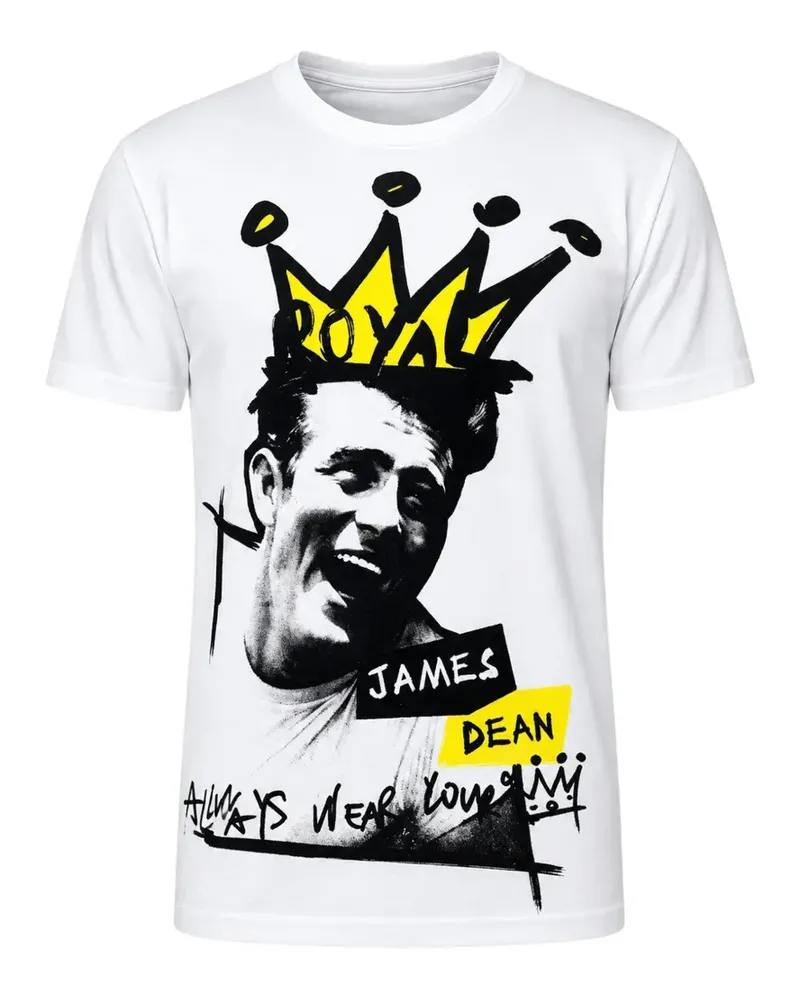 Dolce & Gabbana James Dean T-Shirt mit grafischem Print - Weiß Weiß