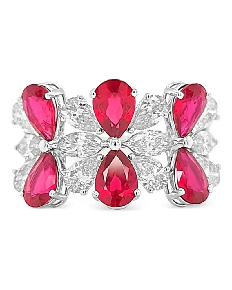 HYT Jewelry ruby and diamond ring - Silber Silber