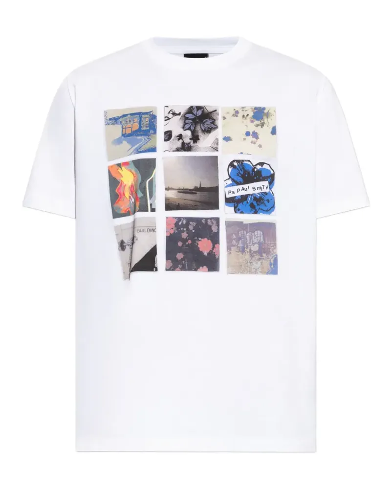 Paul Smith graphic-print T-shirt - Weiß Weiß