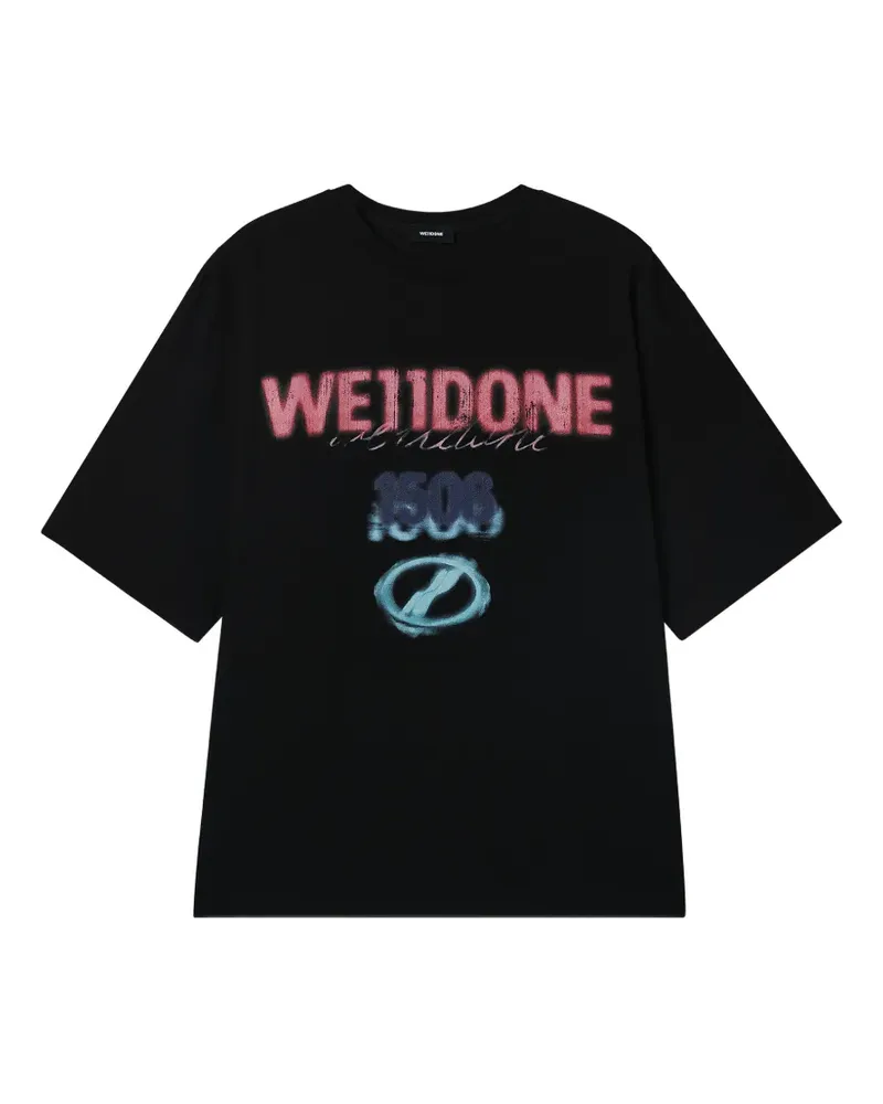 WE 11 DONE printed T-shirt - Schwarz Schwarz