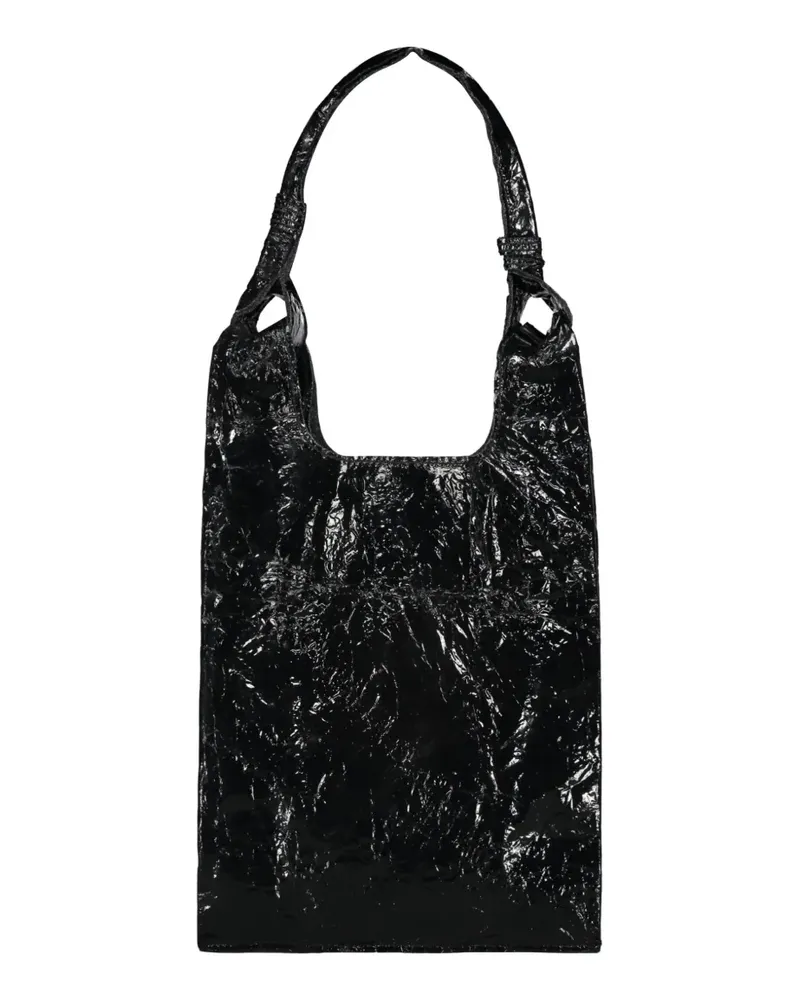 Anita Bilardi Handtasche aus Leder - Schwarz Schwarz