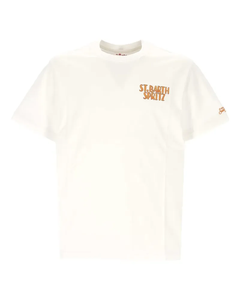 MC2 Saint Barth T-Shirt mit grafischem Print - Weiß Weiß