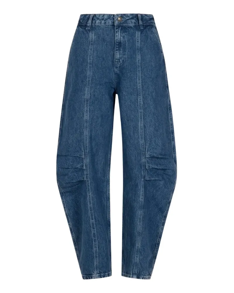ROTATE Birger Christensen seam-detail pleated jeans - Blau Blau