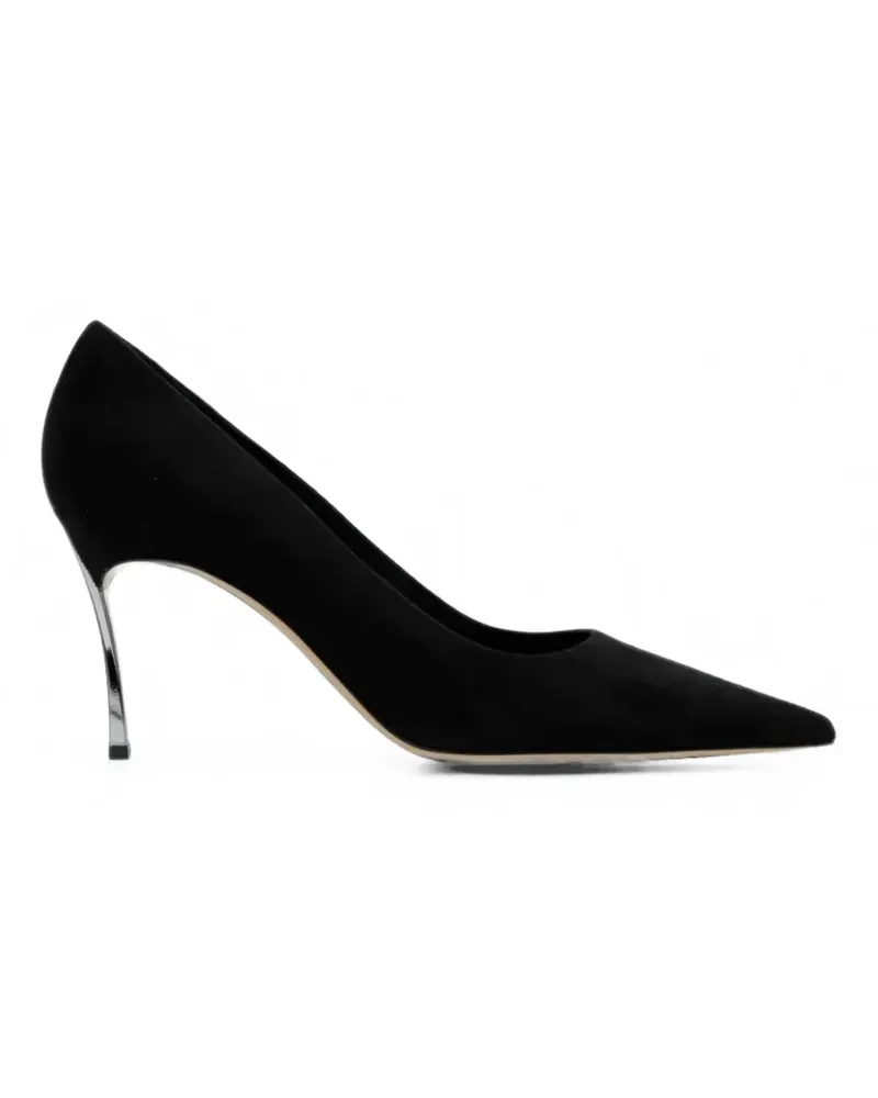 Casadei Pumps mit spitzer Kappe - Schwarz Schwarz