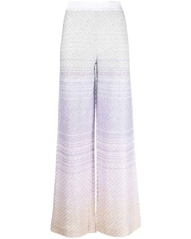 Missoni Gerade Hose - Silber Silber