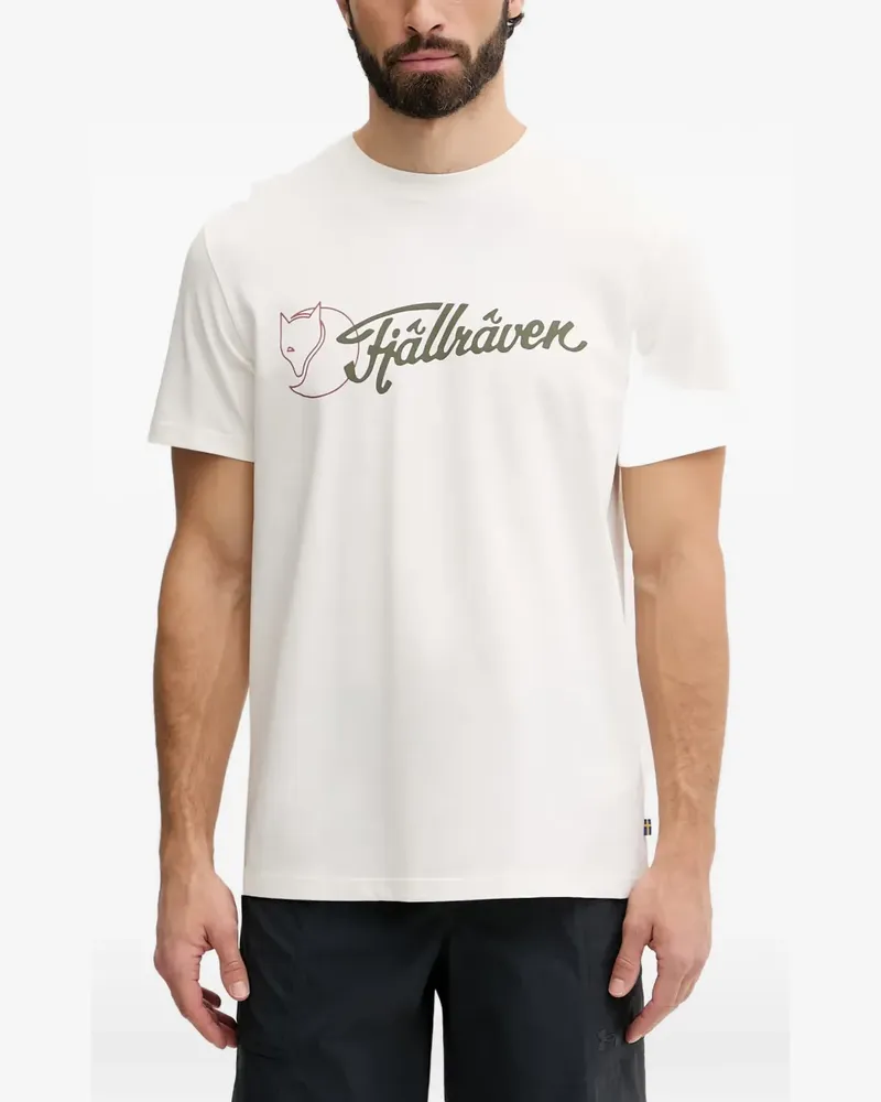 Fjäll Räven T-Shirt mit Logo-Print - Weiß Weiß