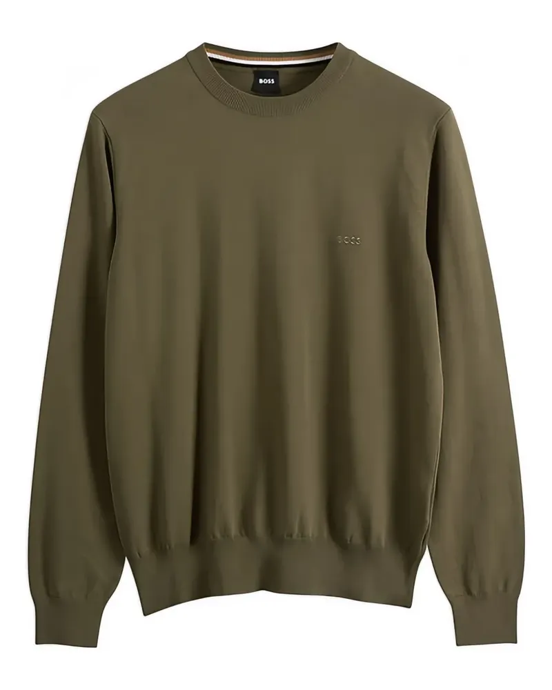 HUGO BOSS Sweatshirt mit Stickerei - Grün Grün